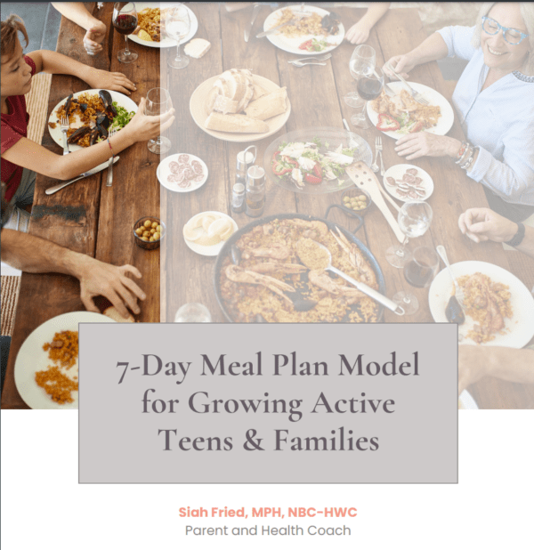 7-Day Meal Plan for Active Teens & Families